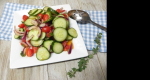 Italian Tomato Cucumber Salad