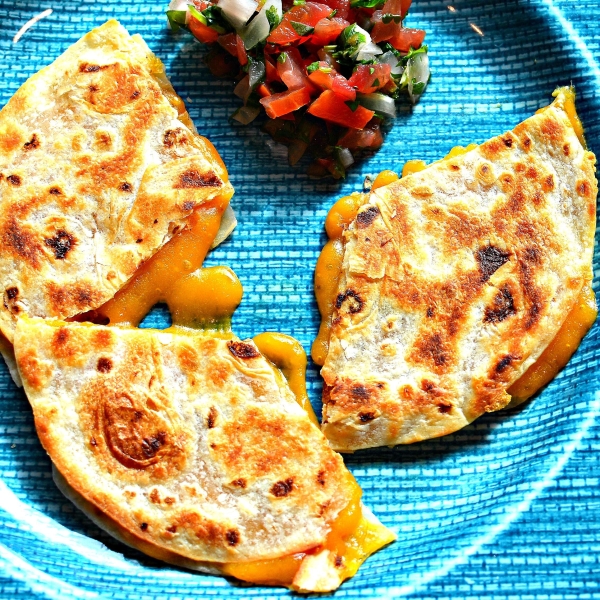 2-Minute Cheese Quesadillas