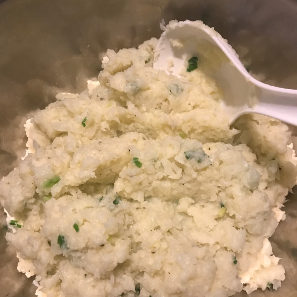 Rockin' Good Smashed Cauliflower with Garlic