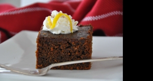 Dark Gingerbread with Maple Whipped Cream