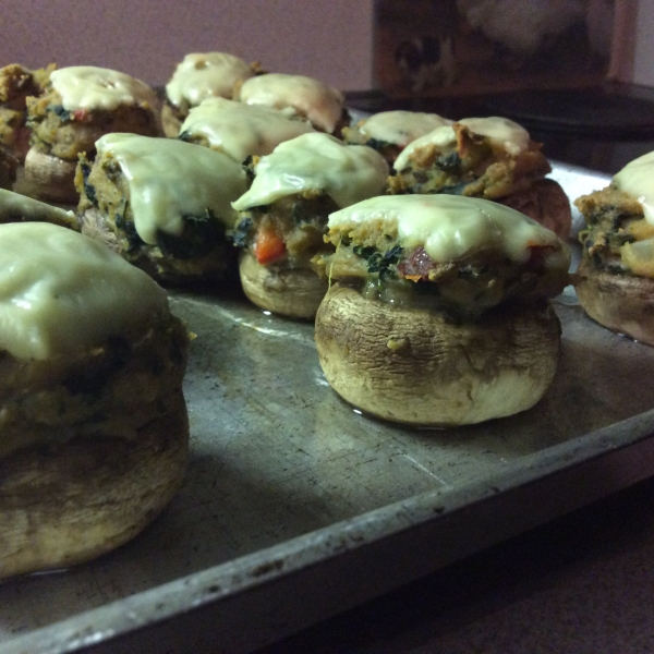 Stuffed Mushrooms with Swiss Cheese