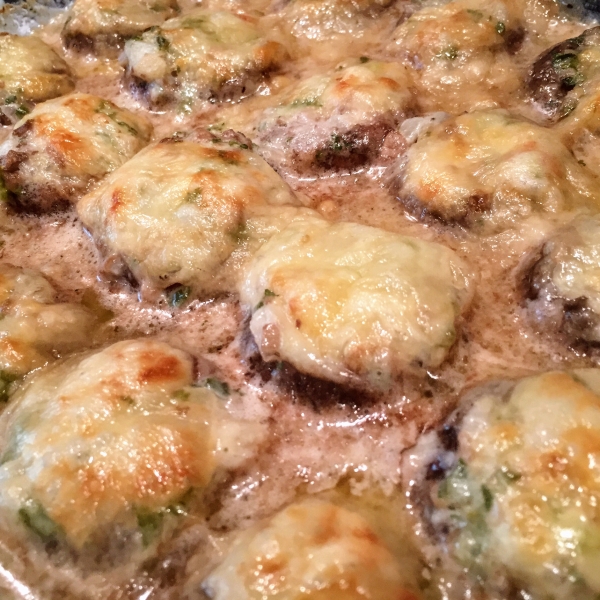 Stuffed Mushrooms with Swiss Cheese