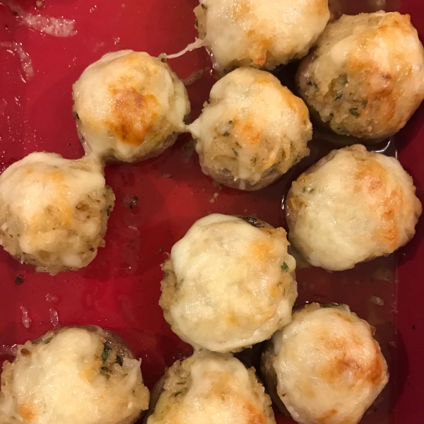 Stuffed Mushrooms with Swiss Cheese