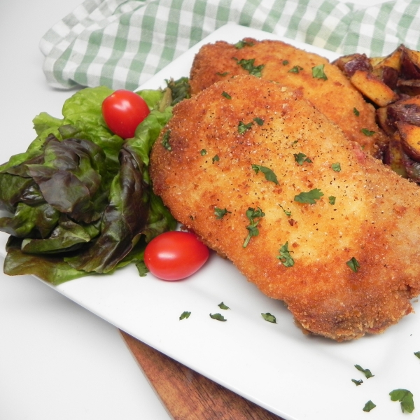 Crunchy Pan-Fried Pork Chops