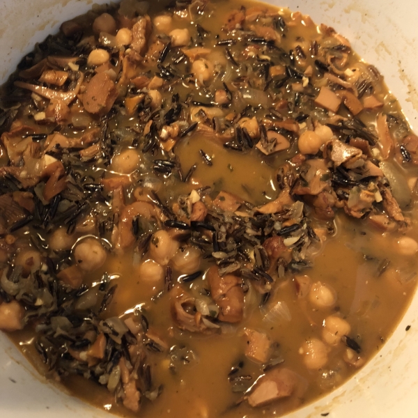 Chanterelle Mushroom and Wild Rice Soup