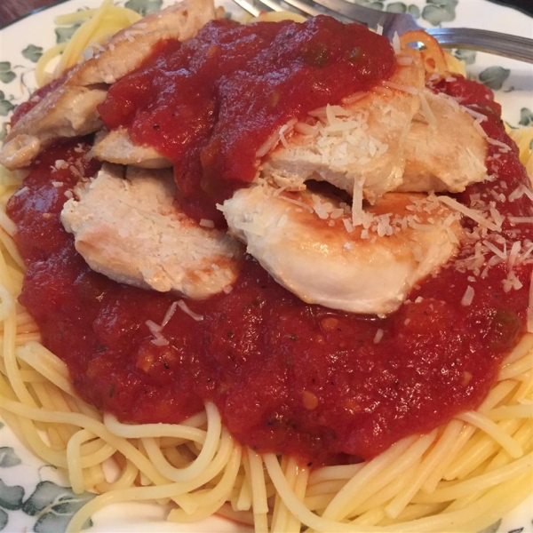 Spicy Chicken Spaghetti