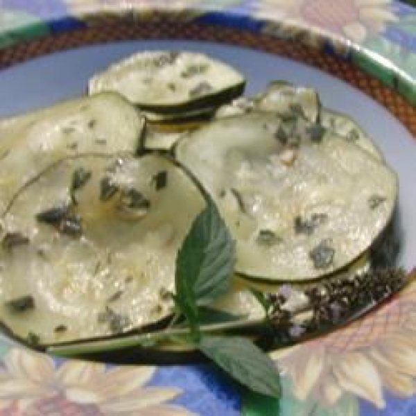 Minted Marinated Zucchini