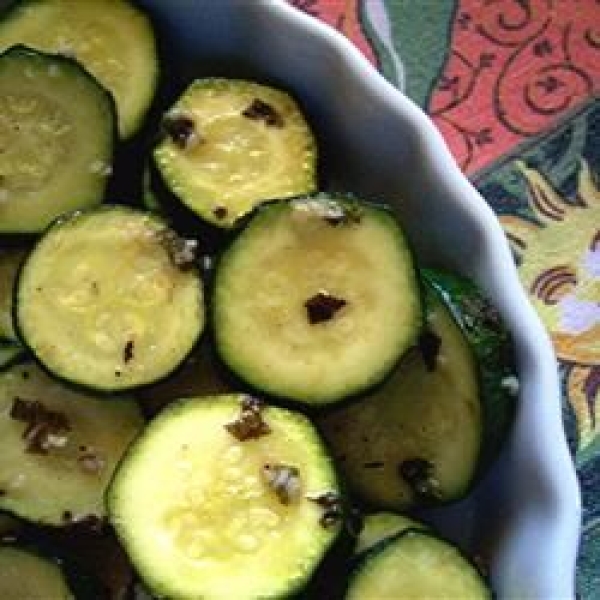 Minted Marinated Zucchini