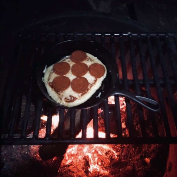 Campfire Pepperoni Pizza