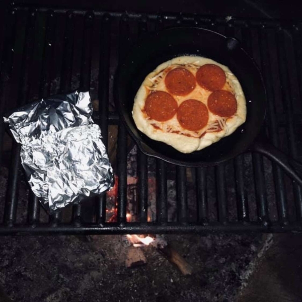 Campfire Pepperoni Pizza