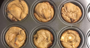 Flourless Peanut Butter Chocolate Chip Blender Muffins