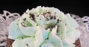 Mint Devil's Food Cupcakes