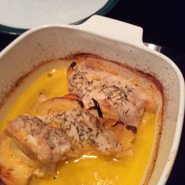 Apple and Cheddar Stuffed Chicken