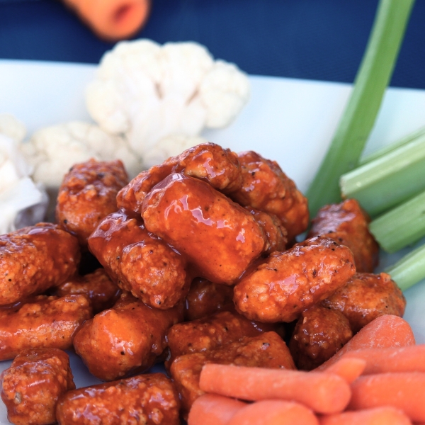 Air Fryer Vegan Buffalo Tofu Bites