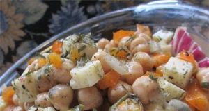 Chickpea and Cheese Salad
