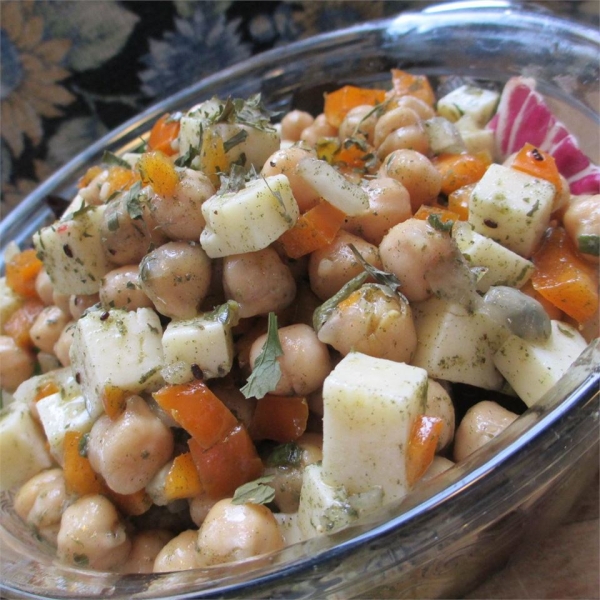 Chickpea and Cheese Salad