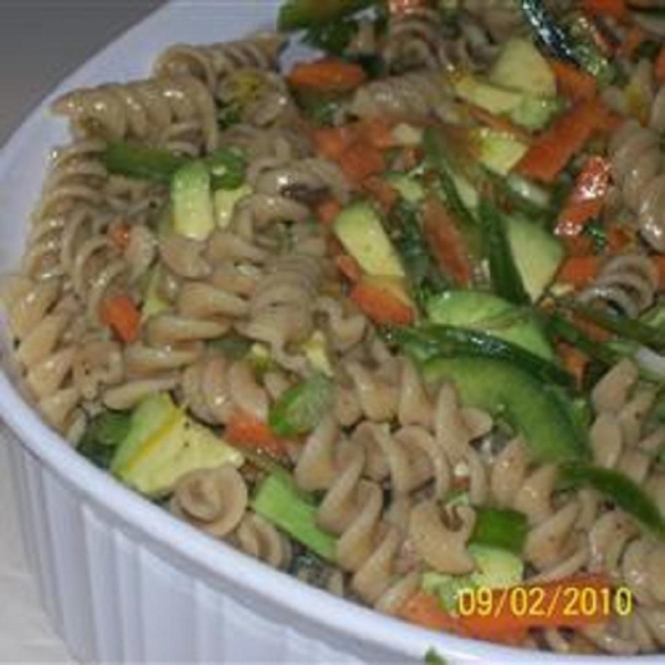 Avocado Whole Wheat Pasta Salad