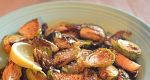 Roasted Brussels Sprouts with Parmesan and Lemon