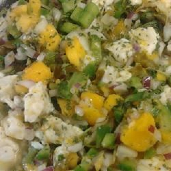 Halibut-Mango Ceviche