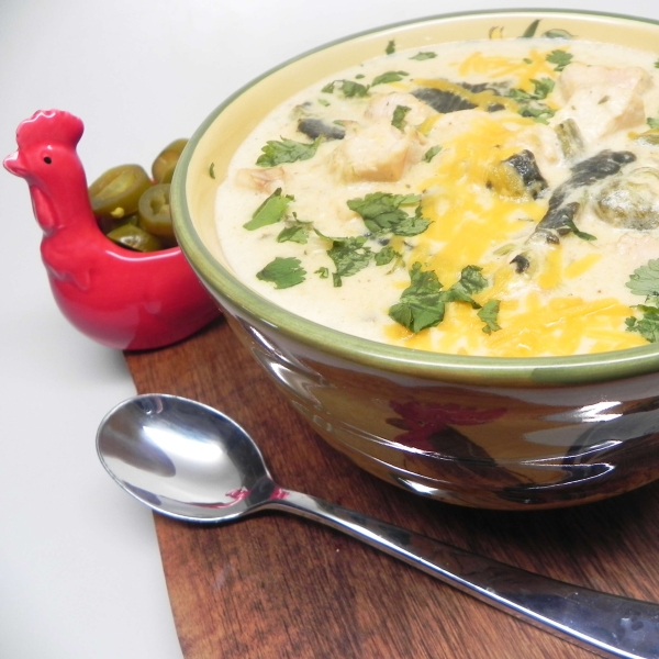 Poblano Chicken Cheese Soup