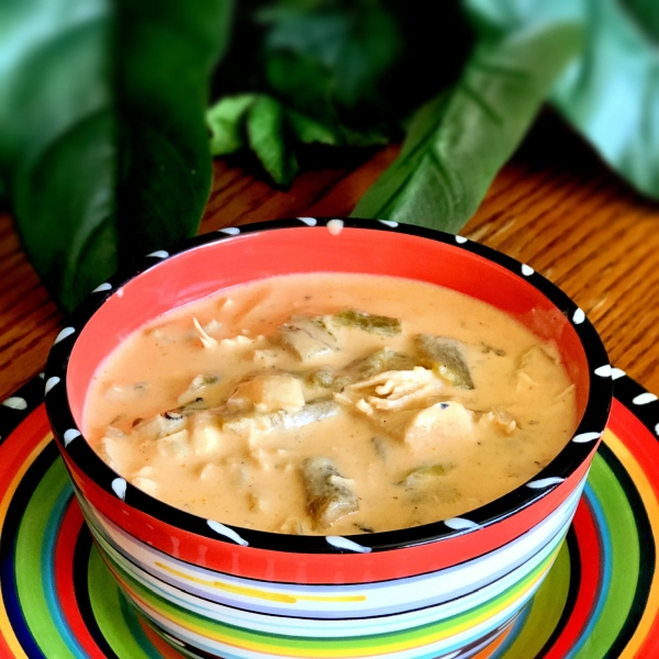 Poblano Chicken Cheese Soup