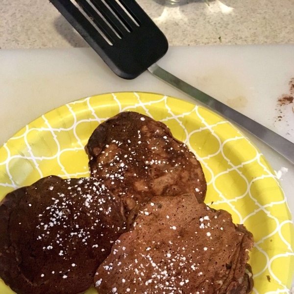 Zucchini Cocoa Pancakes