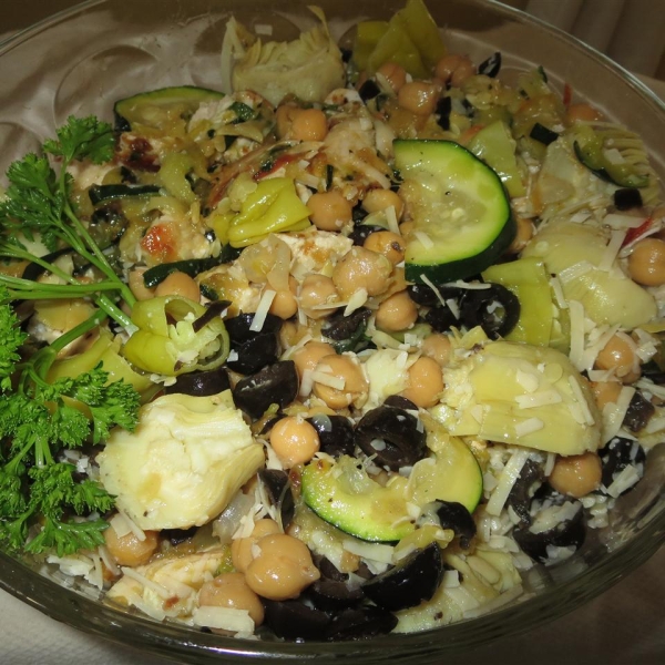 Zucchini Artichoke Summer Salad