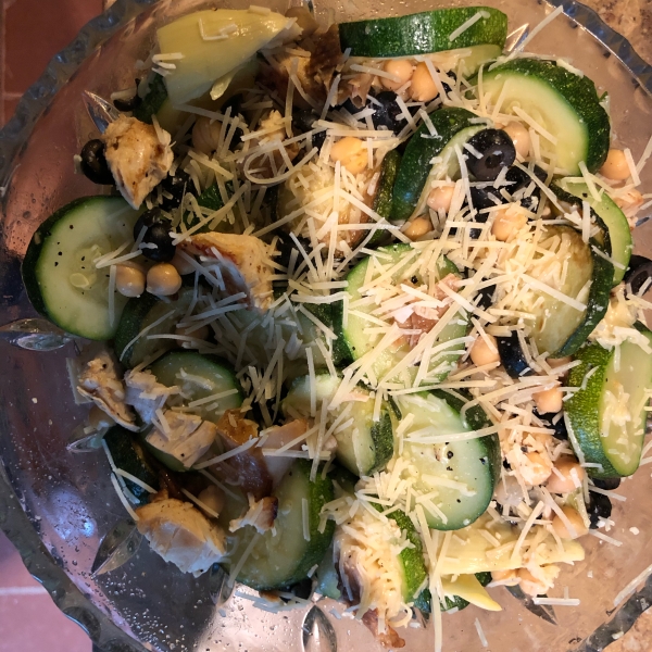 Zucchini Artichoke Summer Salad