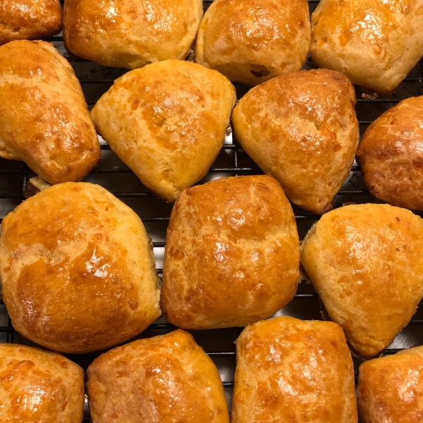 Cheddar Biscuits with Chive Butter