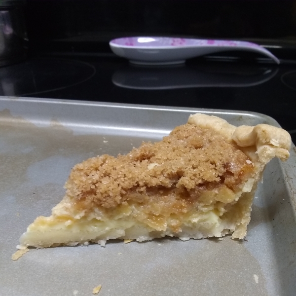 Warm Apple Buttermilk Custard Pie