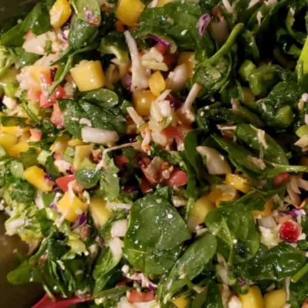 Chicken Mango Salsa Salad with Chipotle Lime Vinaigrette