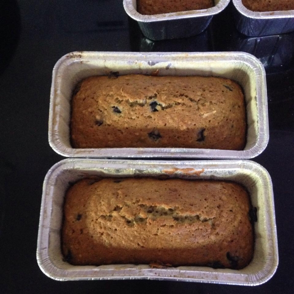 Barbie's Blueberry Zucchini Bread with Oatmeal and Walnuts