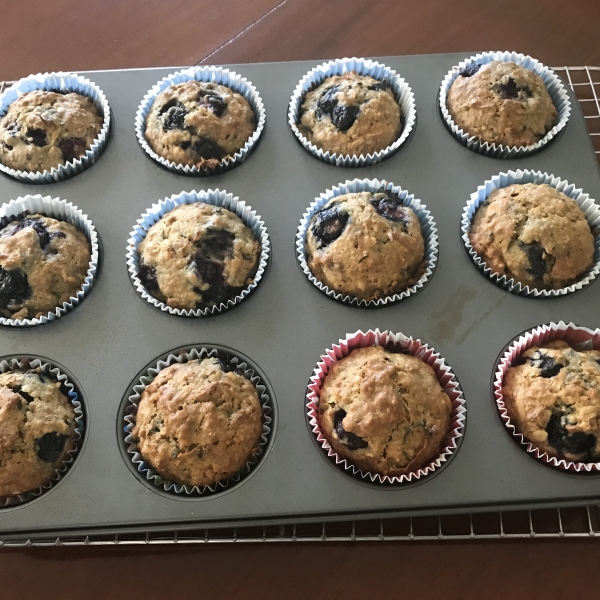 Barbie's Blueberry Zucchini Bread with Oatmeal and Walnuts