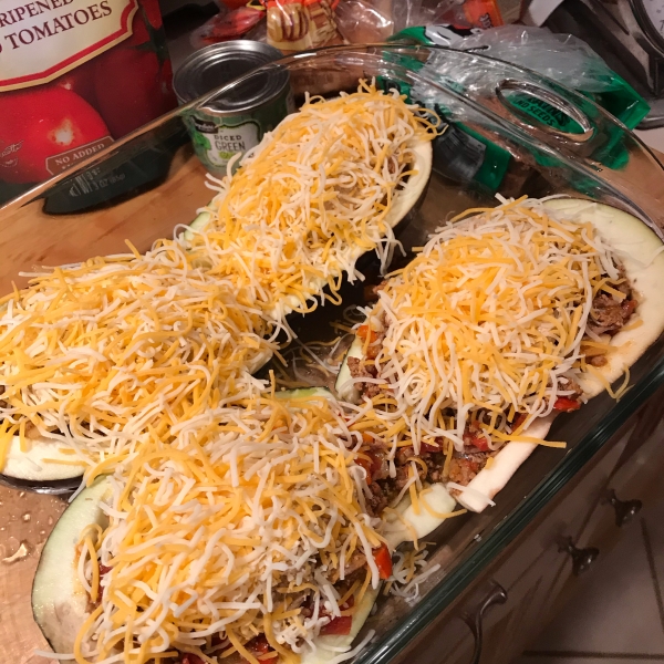 Taco-Stuffed Zucchini Boats