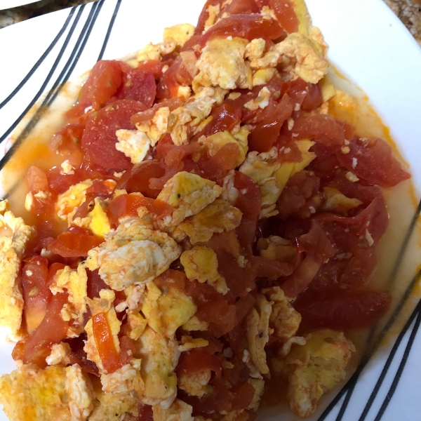 Stir Fry Tomato and Eggs