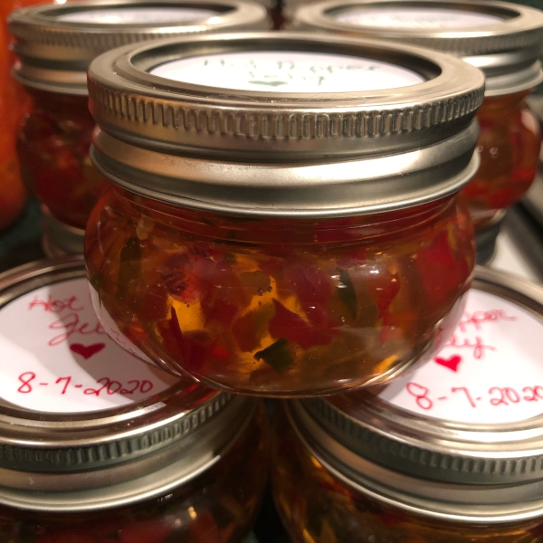 Red and Green Christmas Jalapeno Jelly