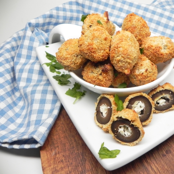 Air Fryer Ranch-Stuffed Olives