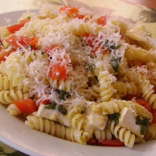 Foreplay Pasta with Brie, Basil, and Garlic