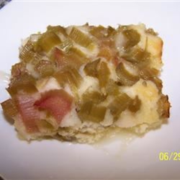 Rhubarb Pudding