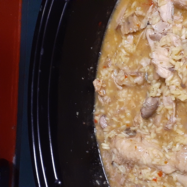 Turkey Wings with Yellow Rice