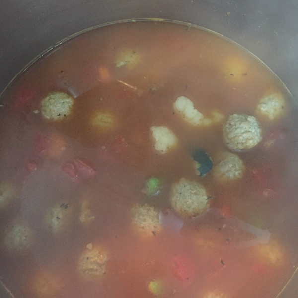 Hearty Italian Meatball Soup