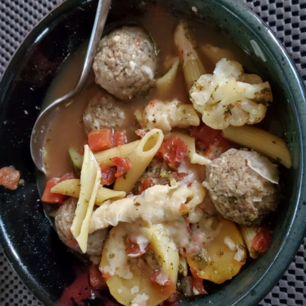 Hearty Italian Meatball Soup