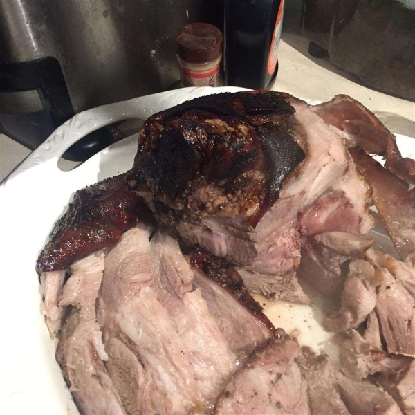 Roasted Pork Shoulder with Pomegranate Sauce