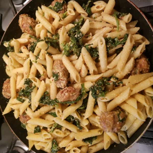 Penne with Sausage and Broccoli Rabe