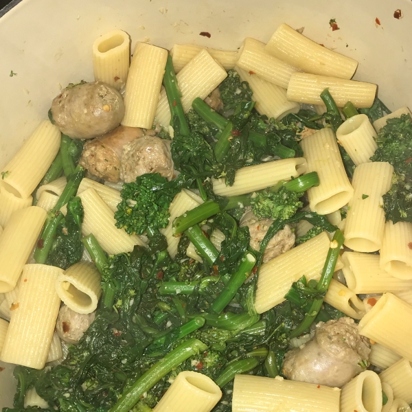 Penne with Sausage and Broccoli Rabe