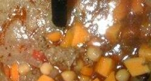 Moroccan Lamb, Lentil, and Chickpea Soup