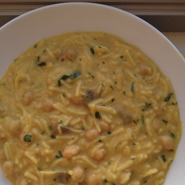 Vegan Chickpea Noodle Soup