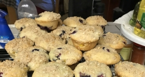 Mango Blueberry Muffins With Coconut Streusel