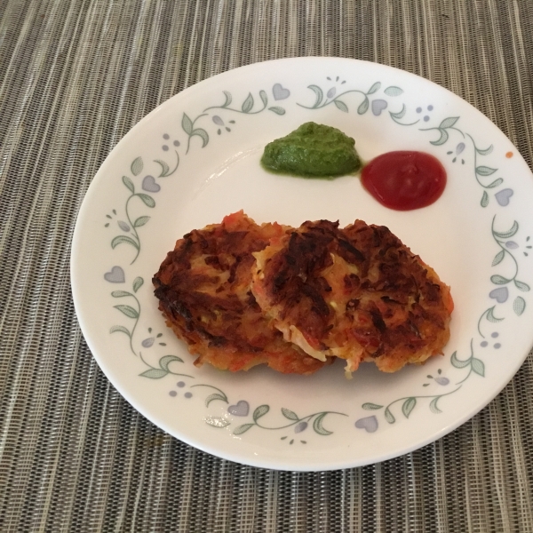 Vegetable and Feta Latkes