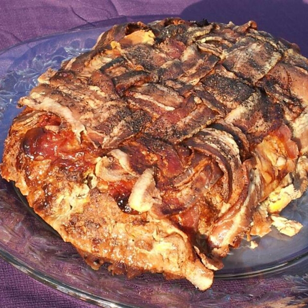 Bacon Wrapped Mushroom Meatloaf